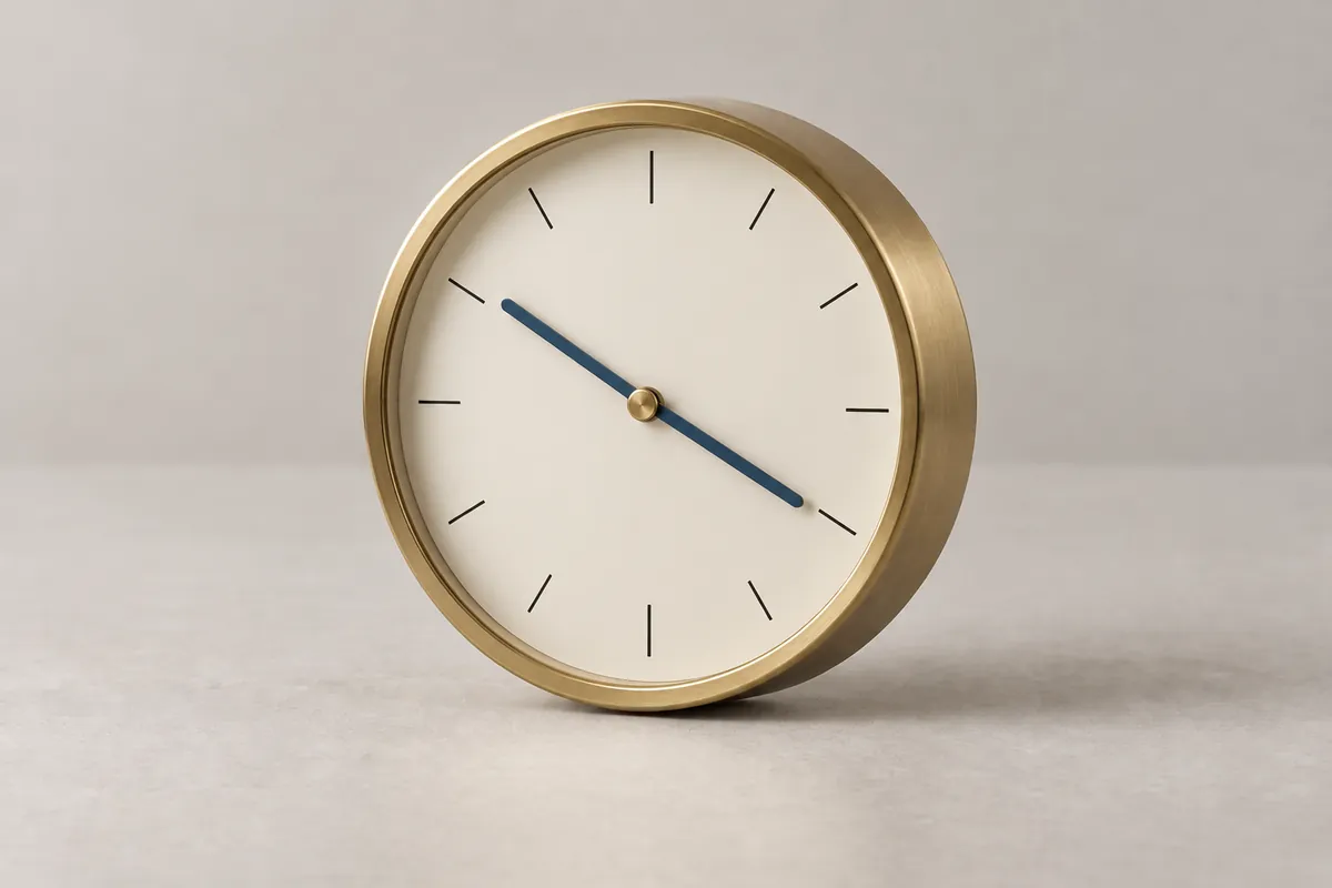 Rolling Equal-Hand Clock