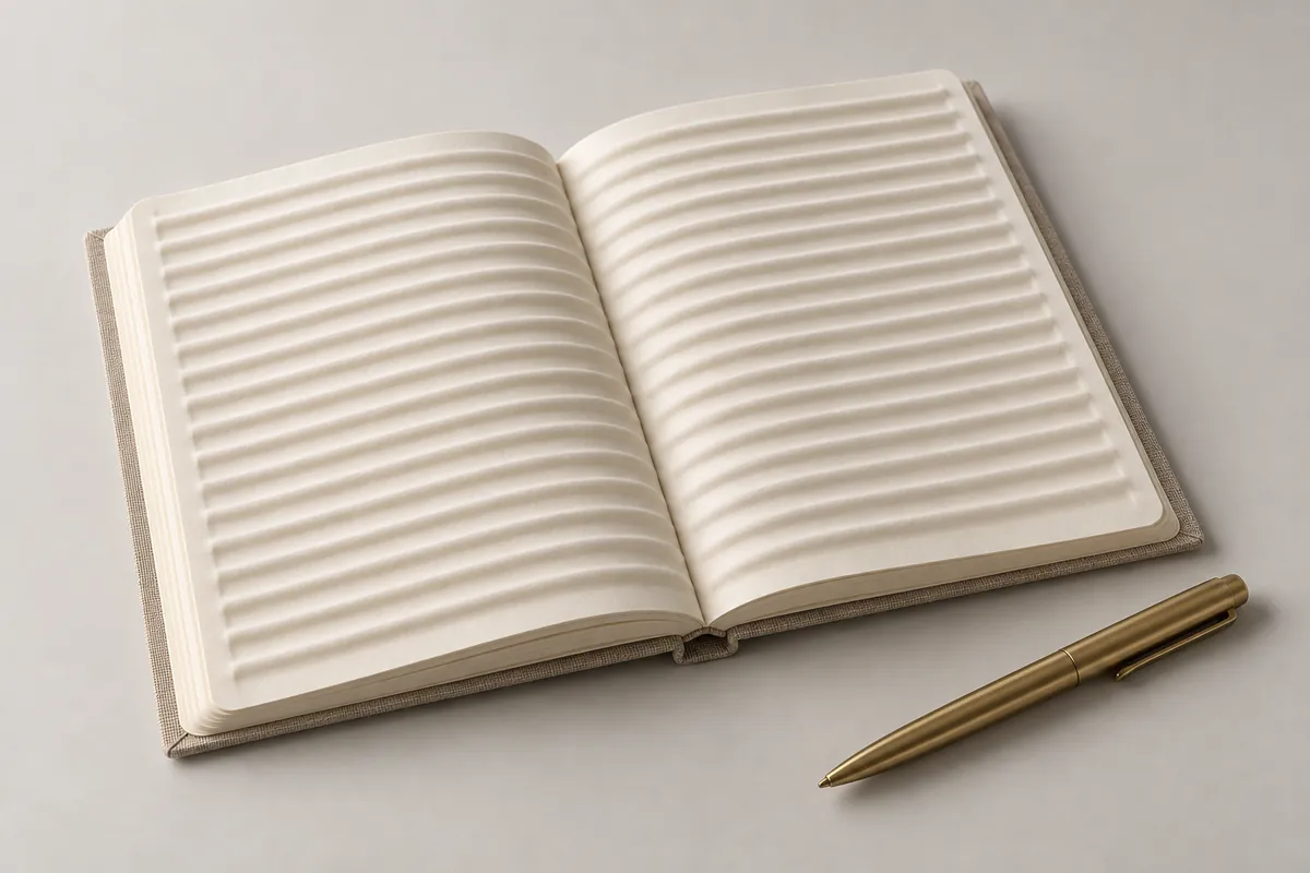 Ridged Writing Notebook