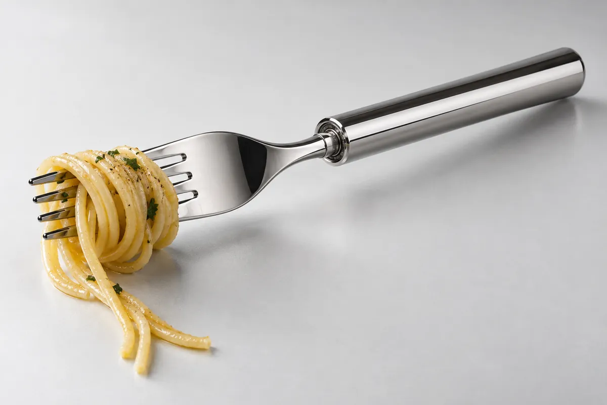 Free-Spinning Pasta Fork